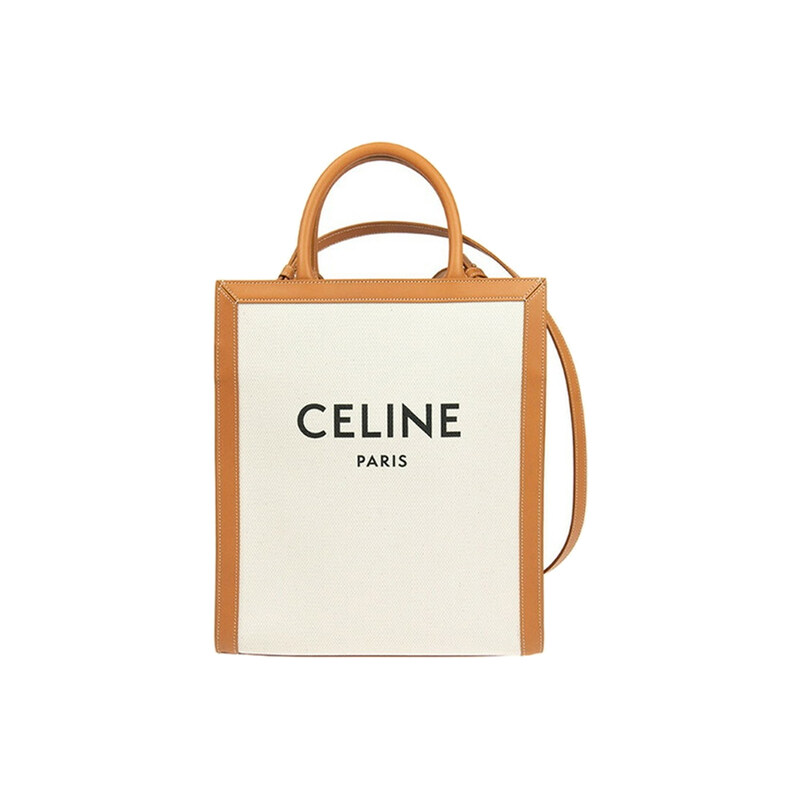셀린느 카바스 버티컬 스몰 토트&크로스백 네추럴탄 192082 BNZ 02NT - Celine