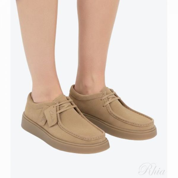 클락스 26SS Tor뷰 다크 샌드 스웨이드 26183437 토뷰 로퍼 - Clarks