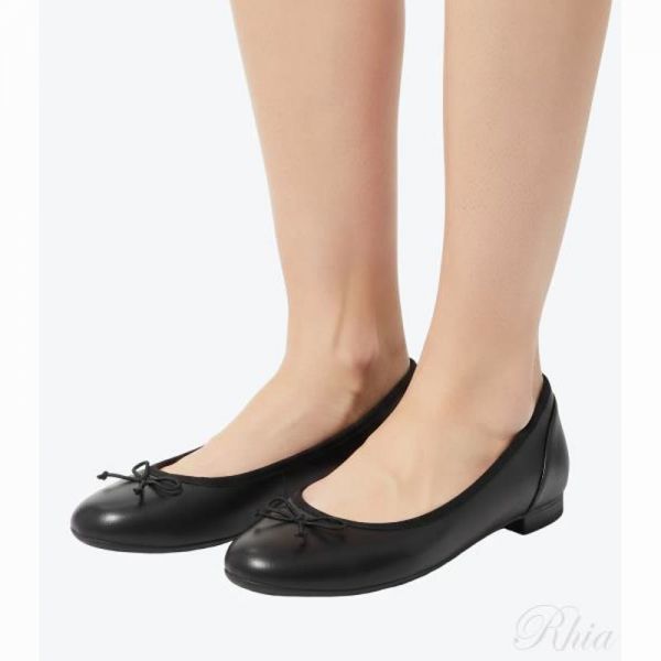 클락스 26SS 꾸뛰르 블룸 블랙 레더 26115485 쿠뛰르 플랫 - Clarks