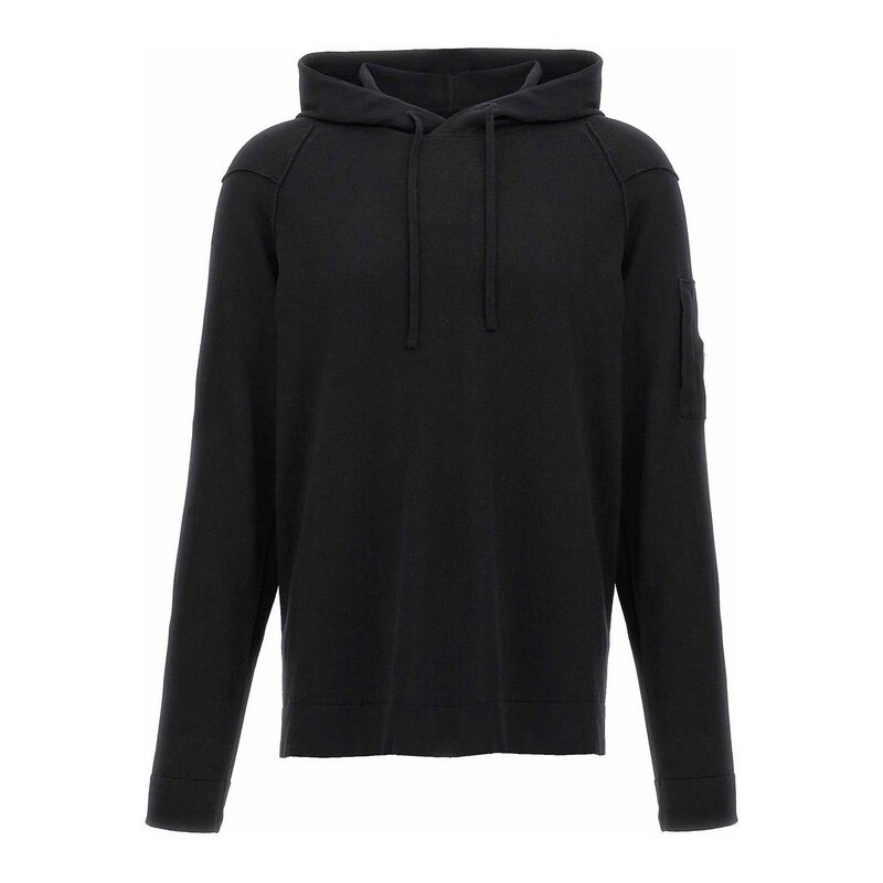 씨피컴퍼니 렌즈 패치 남성 후드 티셔츠 18CMKN074A 004037A 999 - CP company