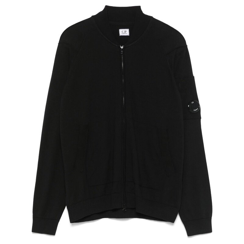 씨피컴퍼니 렌즈 패치 남성 지퍼 가디건 18CMKN084A 004037A 999 - CP company