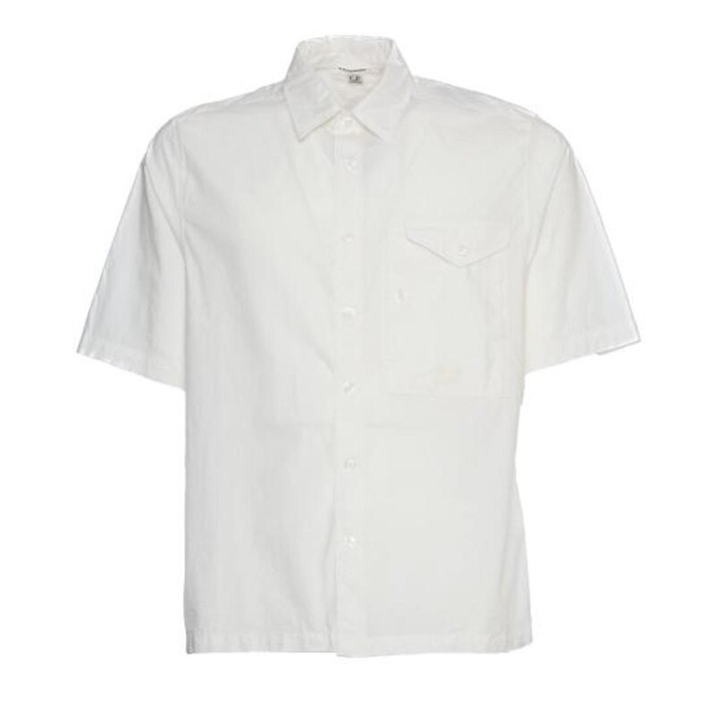 씨피컴퍼니 포플린 남성 반팔 셔츠 18CMSH249A 005328G 103 - CP company
