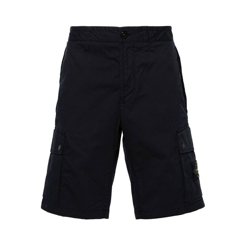 스톤아일랜드 와펜 패치 남성 카고 버뮤다 팬츠 8015L1110 A0020 - Stone Island
