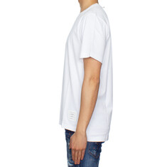 톰브라운 사이드 슬릿 릴렉스 핏 반팔 티셔츠 MJS067A 00042 100 썸네일 3