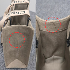 더팩토리 24FW 끌로에 WOODY 우디 미디엄 토트백 하자 세일 1 / 화이트,블루 (CHC22AS383I26 91J) 썸네일 1