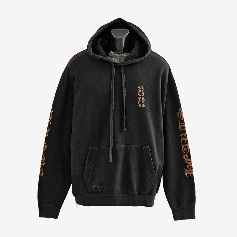 [L] 크롬하츠 퍽유 스크롤로고 후드티 S3N9HXA4 - Chrome Hearts
