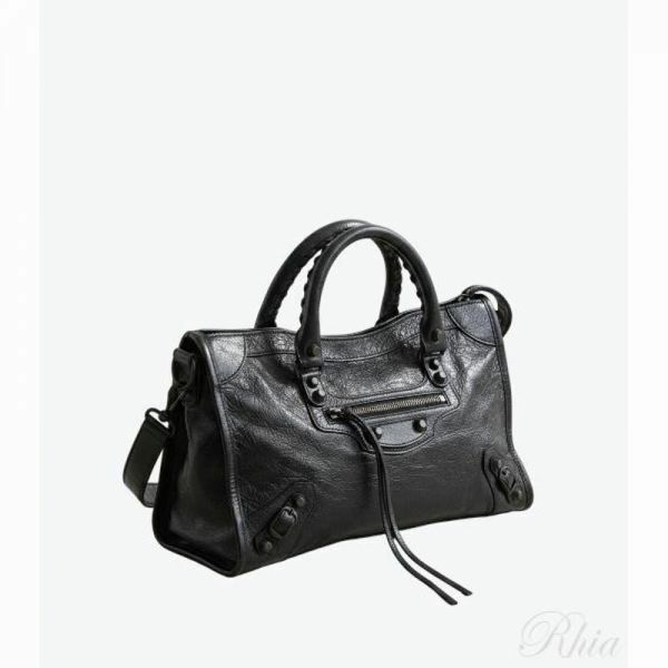 발렌시아가 26SS 르 시티 백 스몰 브라스 장식 811442 2ABEK 1000 - Balenciaga