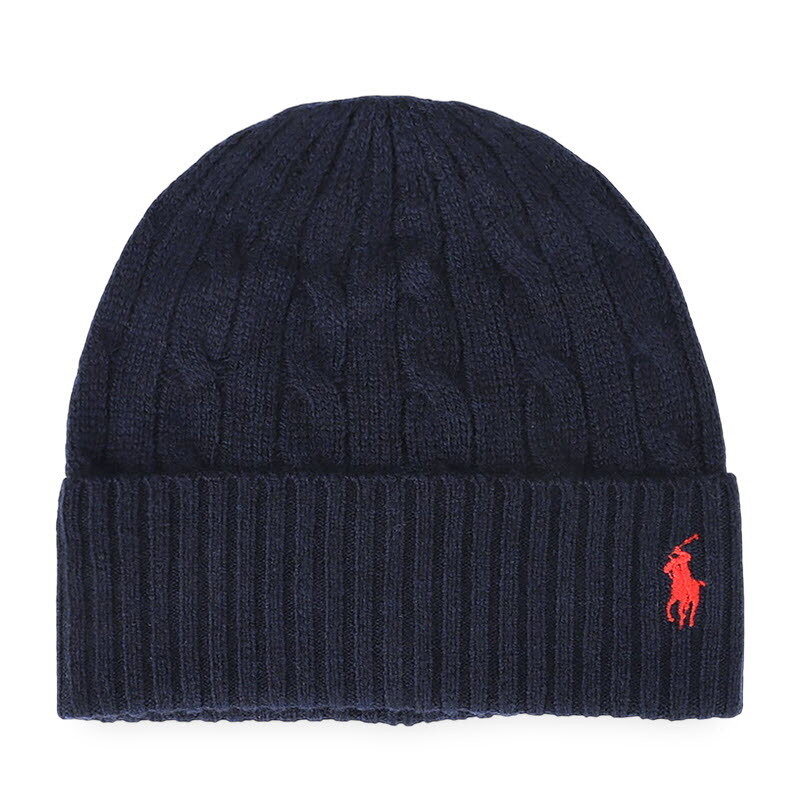 디몬트 폴로랄프로렌 공용 포니 로고 케이블 니트 비니(네이비) 455981442 008 - Polo Ralph Lauren