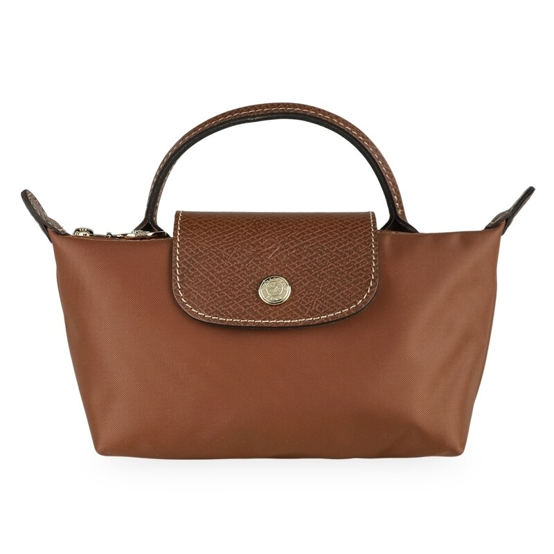 디몬트 롱샴 여성 르 플리아쥬 오리지널 핸들 파우치(꼬냑) 34175089 504 - Longchamp