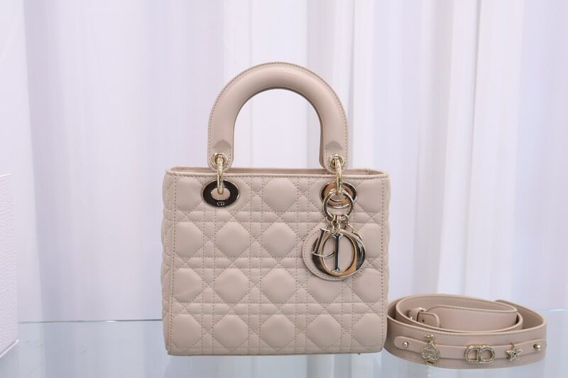 크리스찬 디올 레이디 스몰 숄더 m0538onge 여성 토트백 - Christian Dior