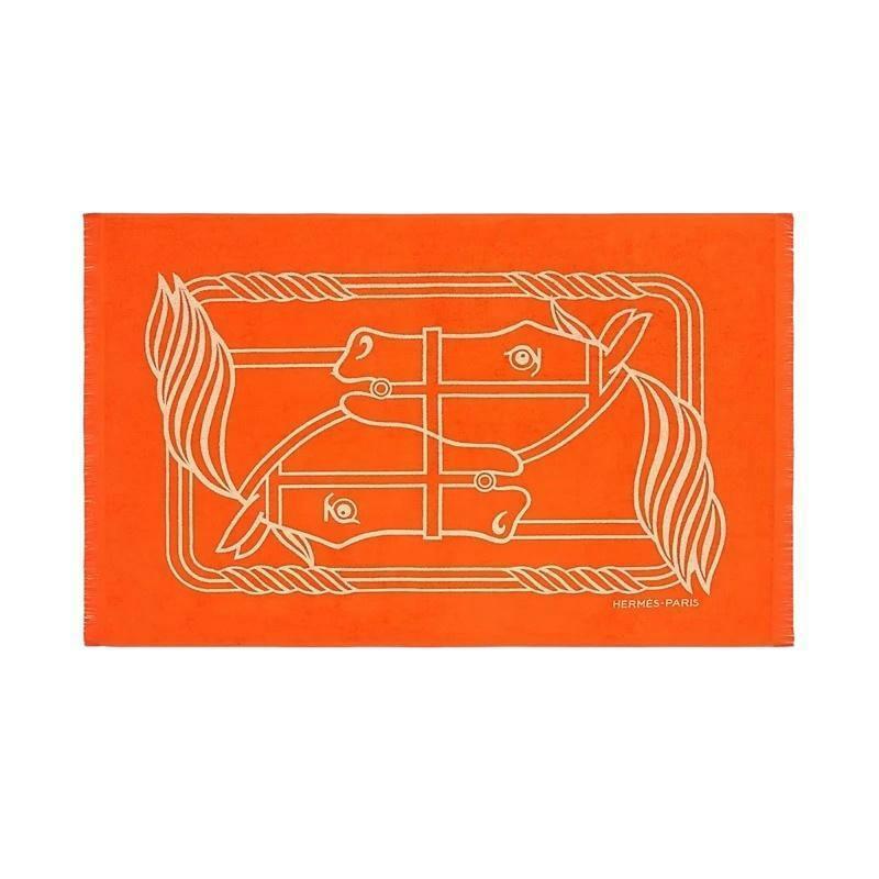 에르메스 Yachting Tatoo Quadrige 비치 타월 스몰 모델 H103949M 01 - Hermes