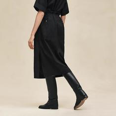 에르메스 포숑 Pochon skirt 허리 주름 모자이크 패튼 여성 스커트 누아 H6H0333DB0238 썸네일 1