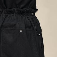 에르메스 포숑 Pochon skirt 허리 주름 모자이크 패튼 여성 스커트 누아 H6H0333DB0238 썸네일 3