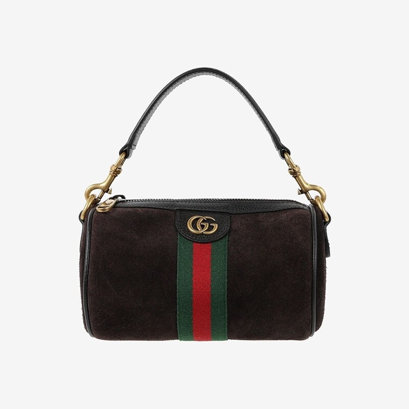 미사용 구찌 846869 오피디아 스웨이드 미니 숄더백 미니 브라운 1VLUGCRB - Gucci