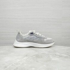 [럭스유] 43 / 디올 B25 러너 테크니컬 스니커즈 그레이 스웨이드 3SN283ZMI 썸네일 4