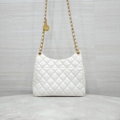 [럭스유] 샤넬 포켓 체인 호보백 미디엄 페이던트 화이트 내장칩 AS3690 썸네일 2