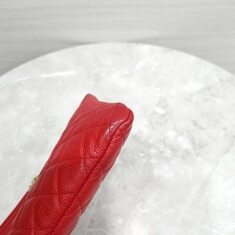 [럭스유] 샤넬 보이 클러치백 캐비어 라지 레드 금장 29번대 썸네일 5