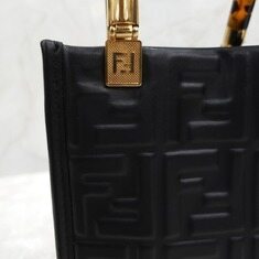 [럭스유] 펜디 블랙 미니 선샤인 FF 쇼퍼백 썸네일 4