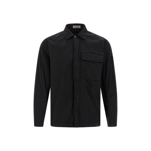 스톤 26SS 와펜 패치 셔츠자켓 블랙 L1S15 1200013 S0A10 V0029 - Stone Island