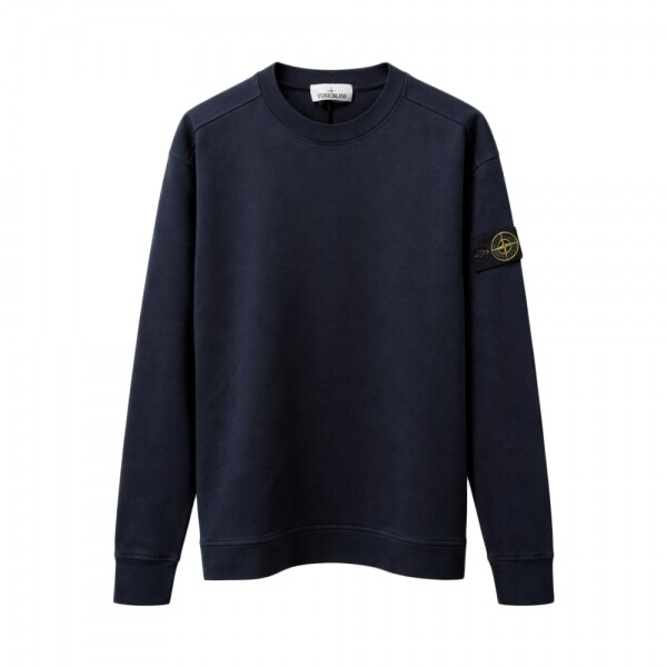 스톤 26SS 와펜 패치 헤비코튼 맨투맨 네이비 L1S15 6100057 S0B50 V0020 - Stone Island