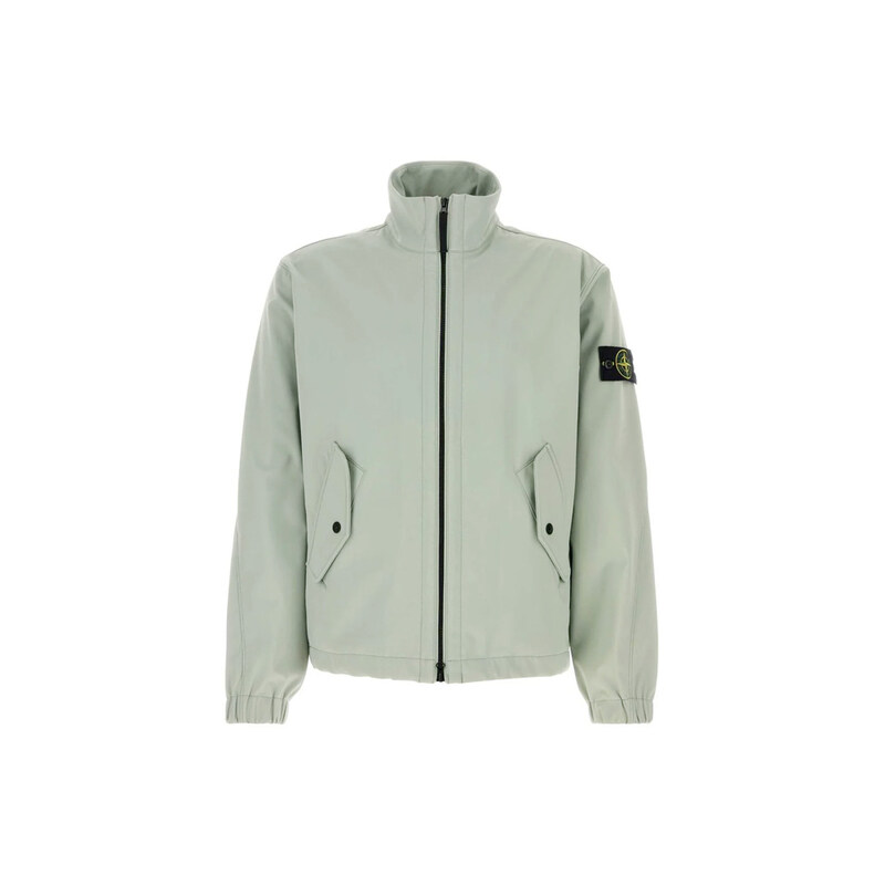 스톤 26SS 와펜 패치 라이트 소프트 쉘 R 자켓 세이지그린 L1S15 4100022 S0A22 V0055 - Stone Island