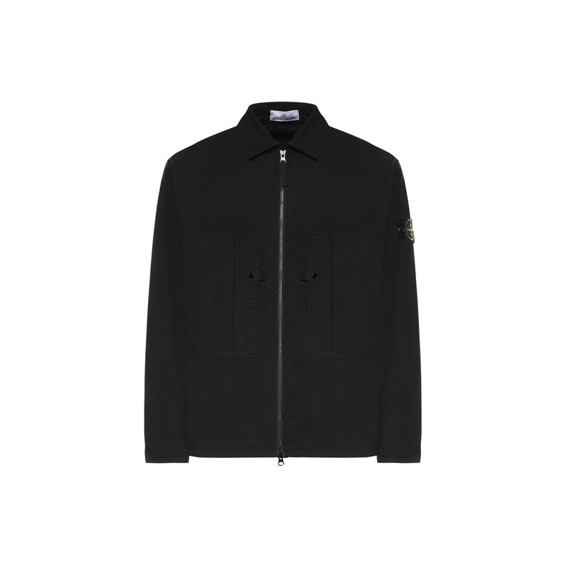 스톤 26SS 와펜 패치 립스탑 셔츠자켓 블랙 L1S15 1200005 S0298 V0029 - Stone Island
