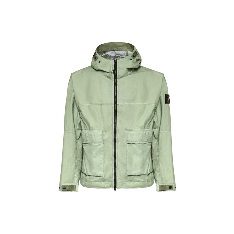스톤 26SS 와펜 패치 멤브리나 3L TC 후드 자켓 세이지그린 L1S15 4100004 S0A21 V0055 - Stone Island