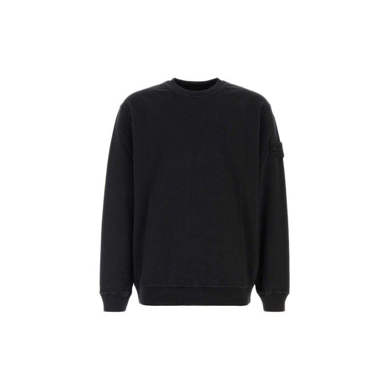 스톤 26FW 블랙 와펜 패치 코튼 맨투맨 블랙 L2S15 6100069 S0F53 V0029 - Stone Island