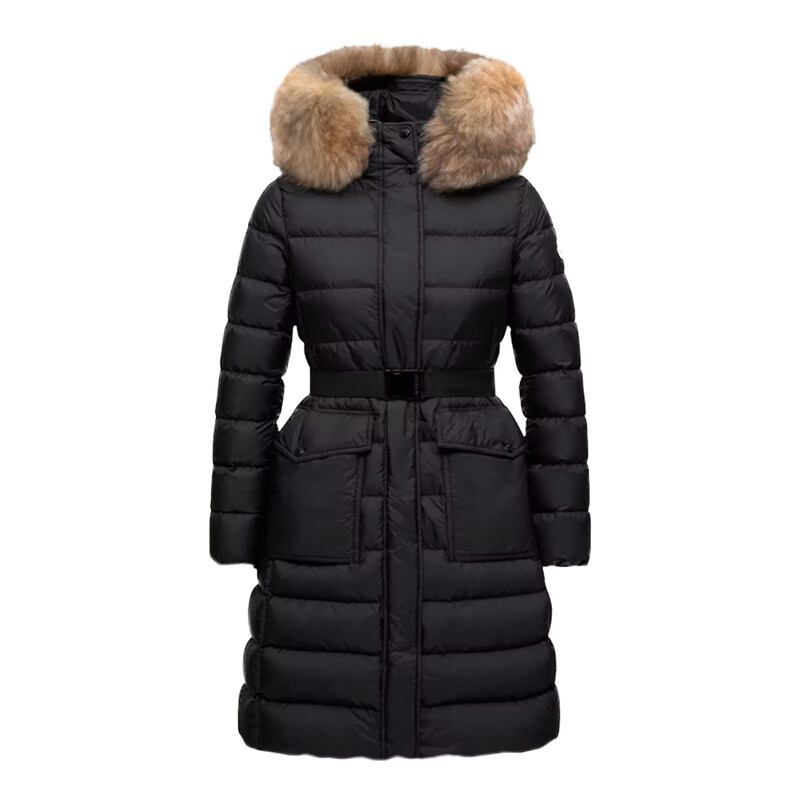 몽클레어 25FW KHLOESSE 벨티드 후드퍼 롱 패딩자켓 블랙 1C000 13 53A5E 99M - Moncler