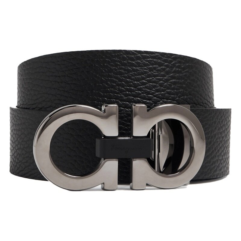 26SS 페라가모 간치니 리버서블 남성 벨트 678783 476361 - Salvatore Ferragamo