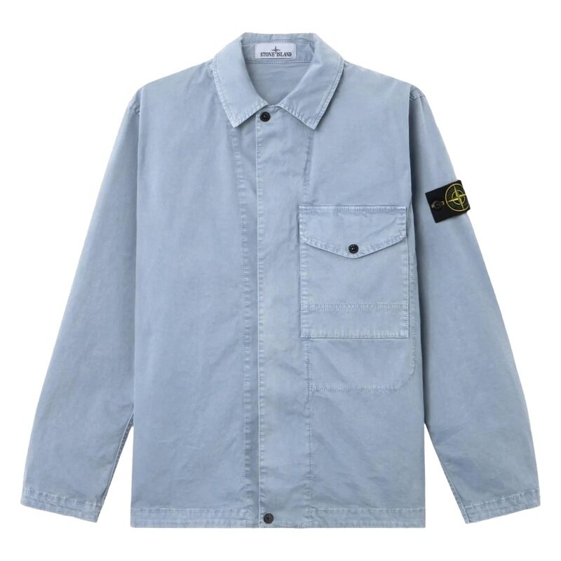 26SS 스톤아일랜드로고 패치 남성 셔츠 자켓 L1S15 1200001 S0004 V0124 - Stone Island