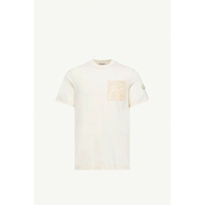 몽클레어 페이즐리 프린트 코튼 티셔츠 8C00070 89B8Q 050 - Moncler