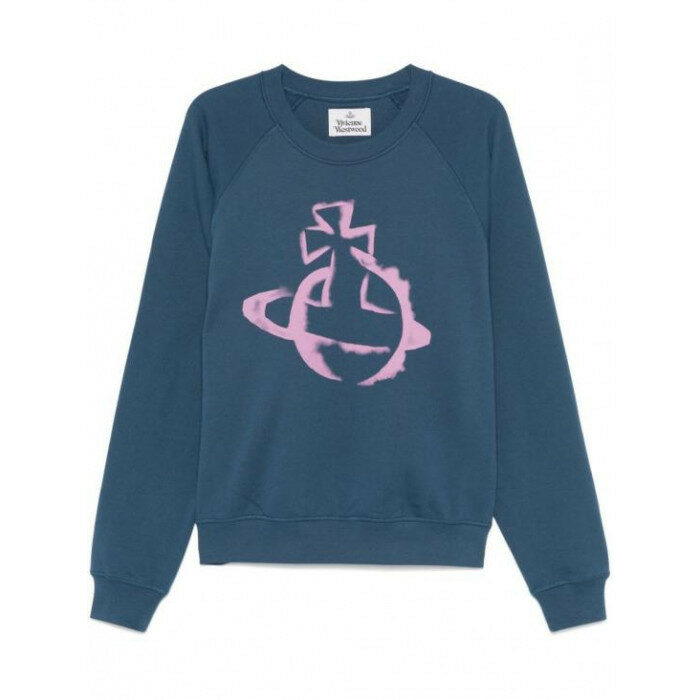 비비안웨스트우드 STENCIL ORB 라글란 스웨트셔츠 스 3I01000Z J006O K419 - Vivienne Westwood