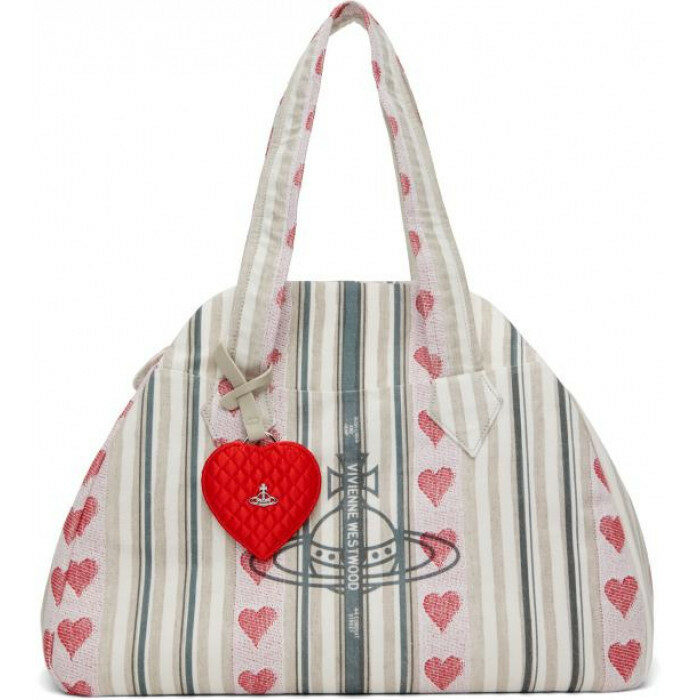 비비안웨스트우드 아카이브 미디엄 핸드백 린넨 4702000LW W0148 C301 - Vivienne Westwood