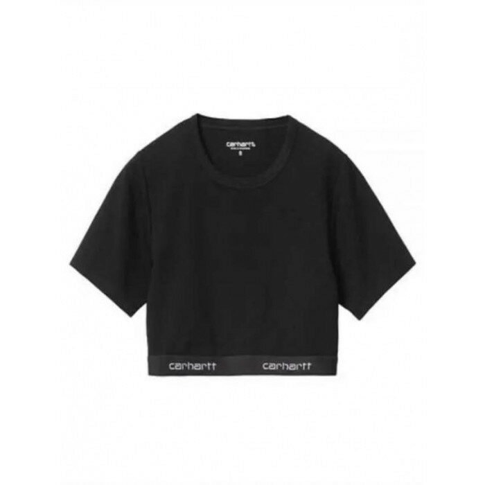 칼하트WIP W 스크립트 크롭 탑 티 I033222 89XX - Carhartt