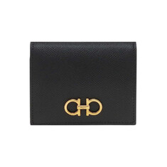 26FW 금장 더블 간치니 컴팩트 반지갑 블랙 22-D780 0726512 썸네일 1