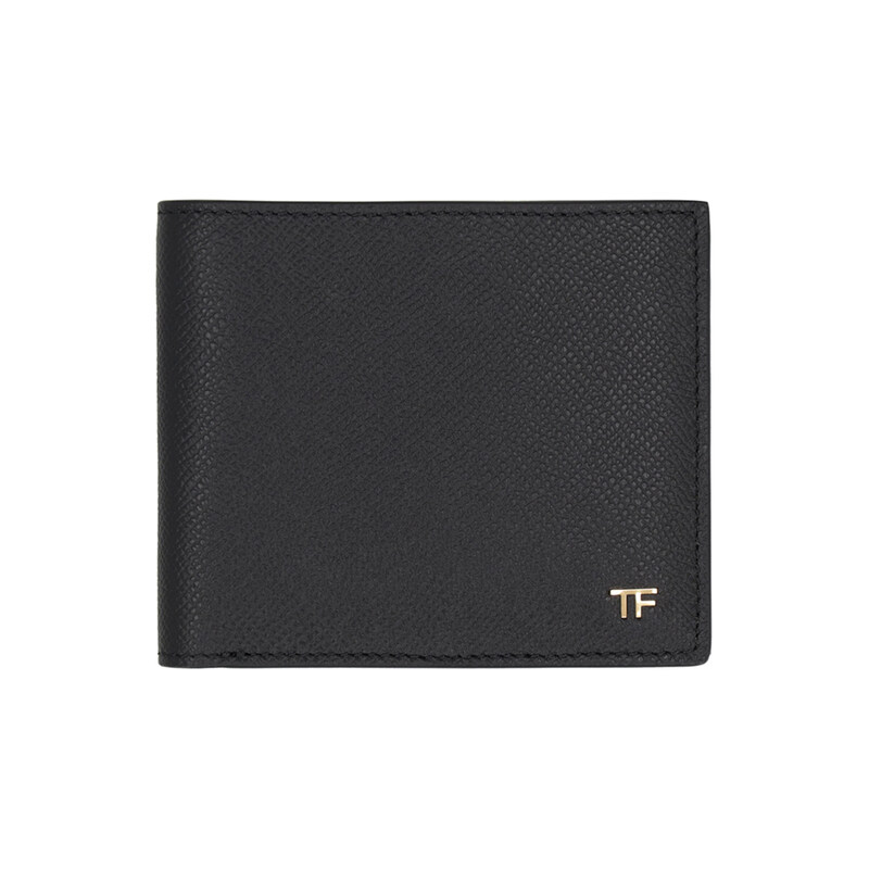 26FW 금장 TF 로고 반지갑 블랙 YM228 LCL081G NAA - Tom Ford