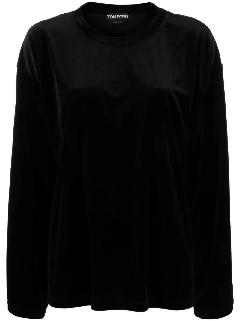 국내배송 톰포드 벨루어 크루 넥 스웨트셔츠 - Tom Ford