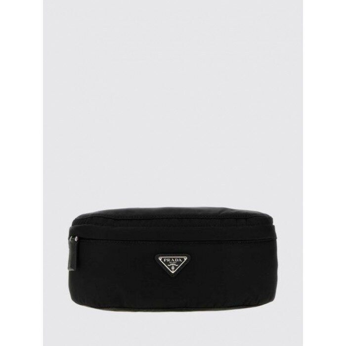 프라다 로고 플라크 지퍼 벨트 백 2VL043 2DMG F0002 - Prada