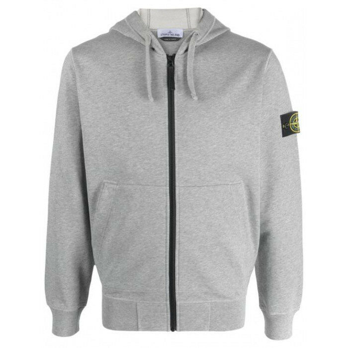 스톤아일랜드 6100061 멜란지 코튼 플리스 오가닉 L1S15 S0M51 V0M64 - Stone Island