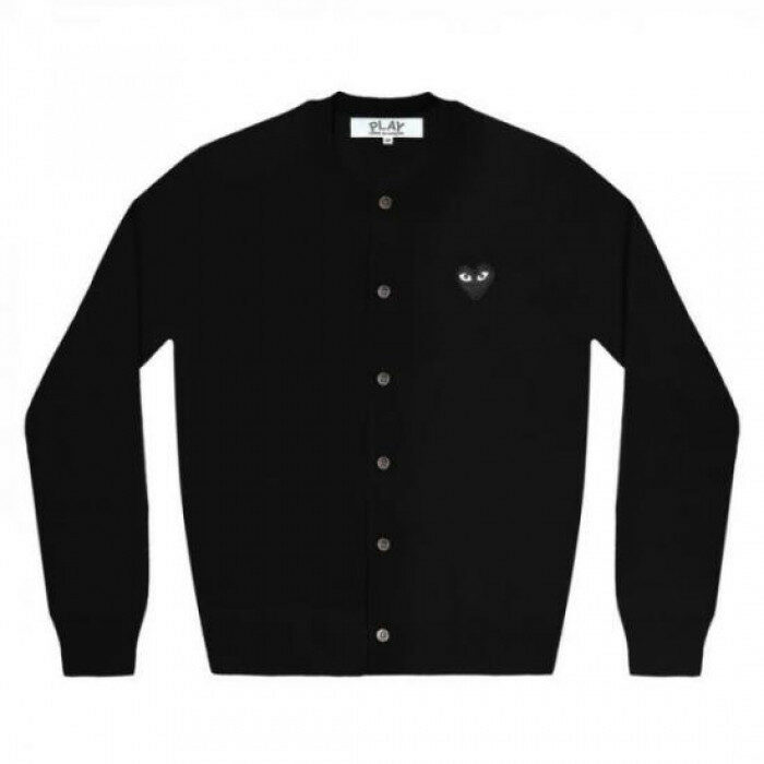 꼼데가르송 블랙 하트 와펜 울 가디건 AZ N023 051 1 - Comme des Garcons