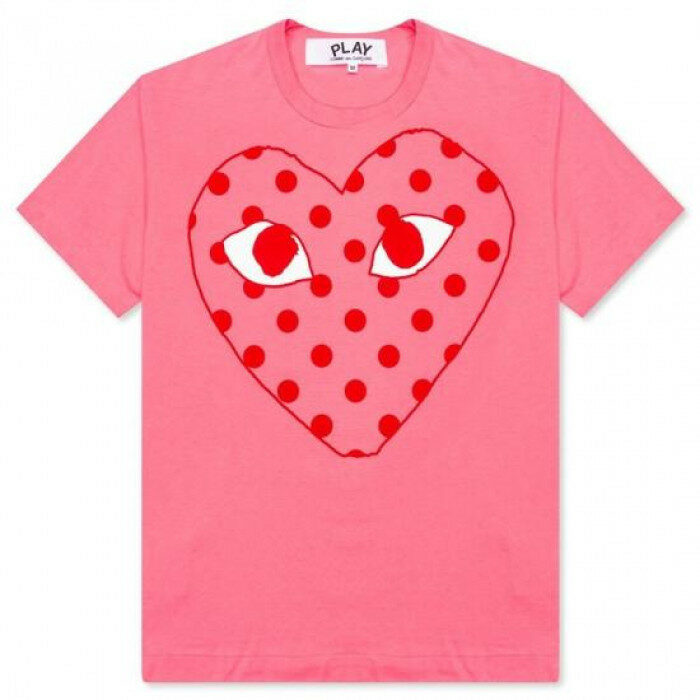 꼼데가르송 도트하트 반팔 티셔츠 AX T276 051 3 - Comme des Garcons