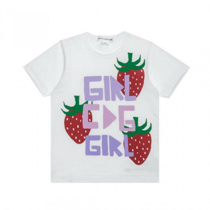 꼼데가르송 웨스트폴 스트로베리 반팔 티셔츠 NQ T504 S26 1 - Comme des Garcons