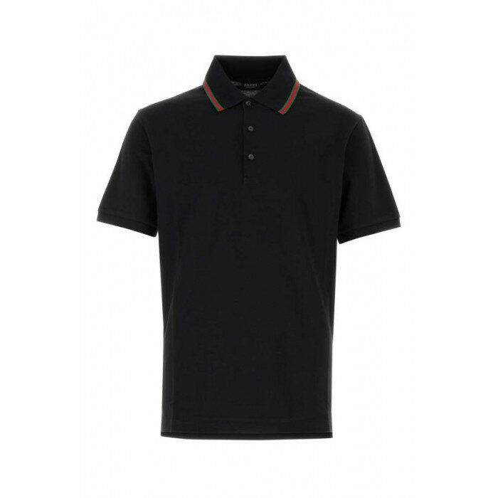 구찌 코튼 저지 피케 폴로 셔츠 872468 XJHX5 1000 - Gucci