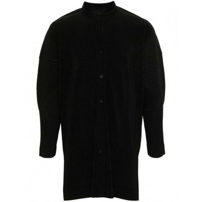 옴므 플리세 이세이미야케 Mc March 만다린 넥 Tunic 셔츠 HP46JJ112 15 - Issey Miyake