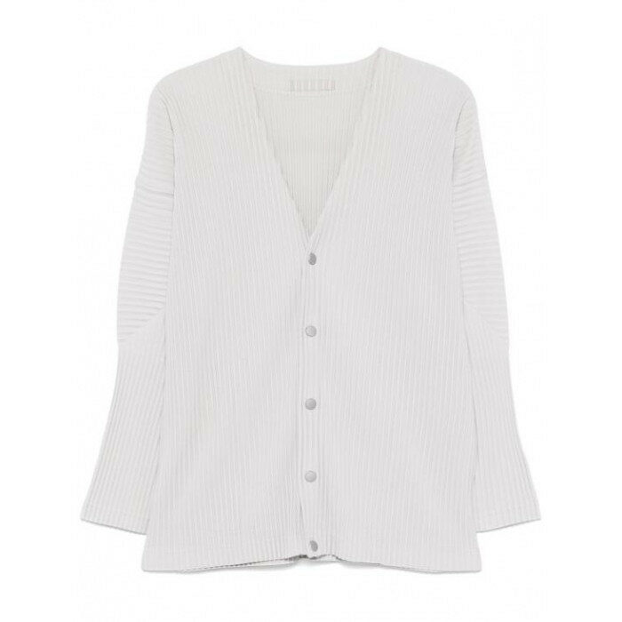 옴므 플리세 이세이미야케 베이직 V넥 가디건 HP56JL541 11 - Issey Miyake
