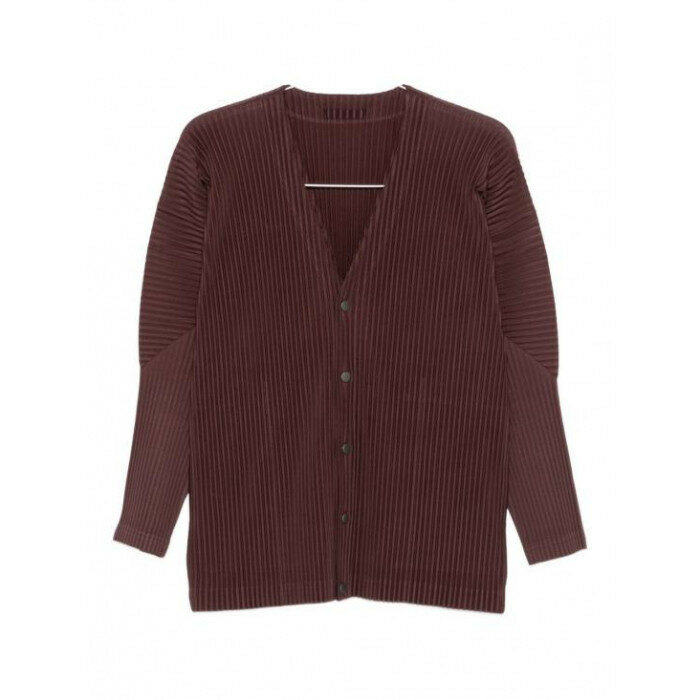 옴므 플리세 이세이미야케 컬러 플리츠 V넥 가디건 HP58JL185 48 - Issey Miyake