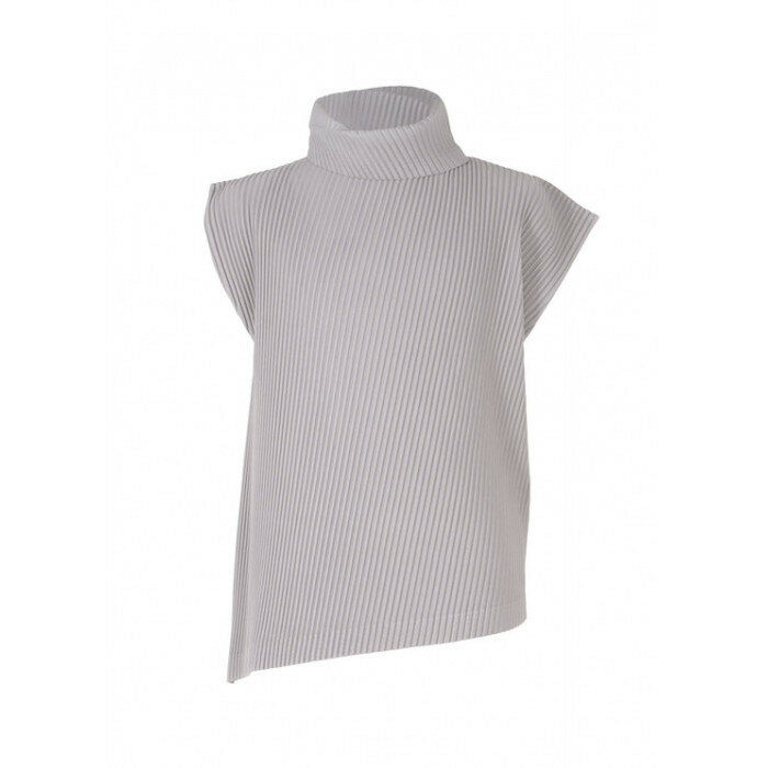 옴므 플리세 이세이미야케 플리츠 민소매 비대칭 셔츠 HP58JK305 80 - Issey Miyake