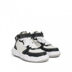 메종 미하라 야스히로 WAYNE 레더 하이 탑 스니커즈 A11FW711 BLACKWHITE 썸네일 1