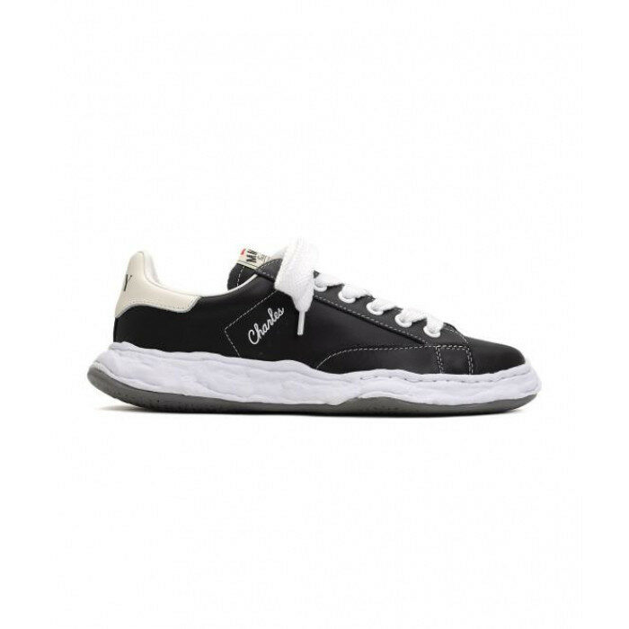 메종 미하라 야스히로 찰스 OG 솔 레더 로우탑 스니커 A12FW701 BLACK - Mihara Yasuhiro